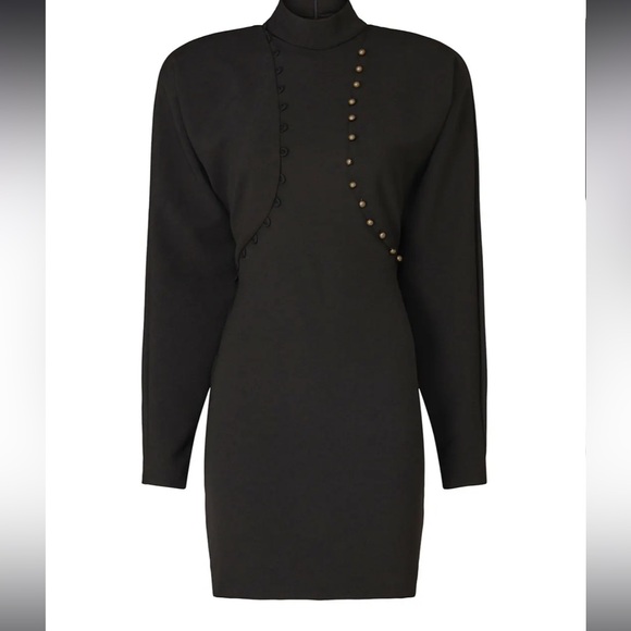 Nicole Miller Puff Sleeve Dress - Picture 2 of 9